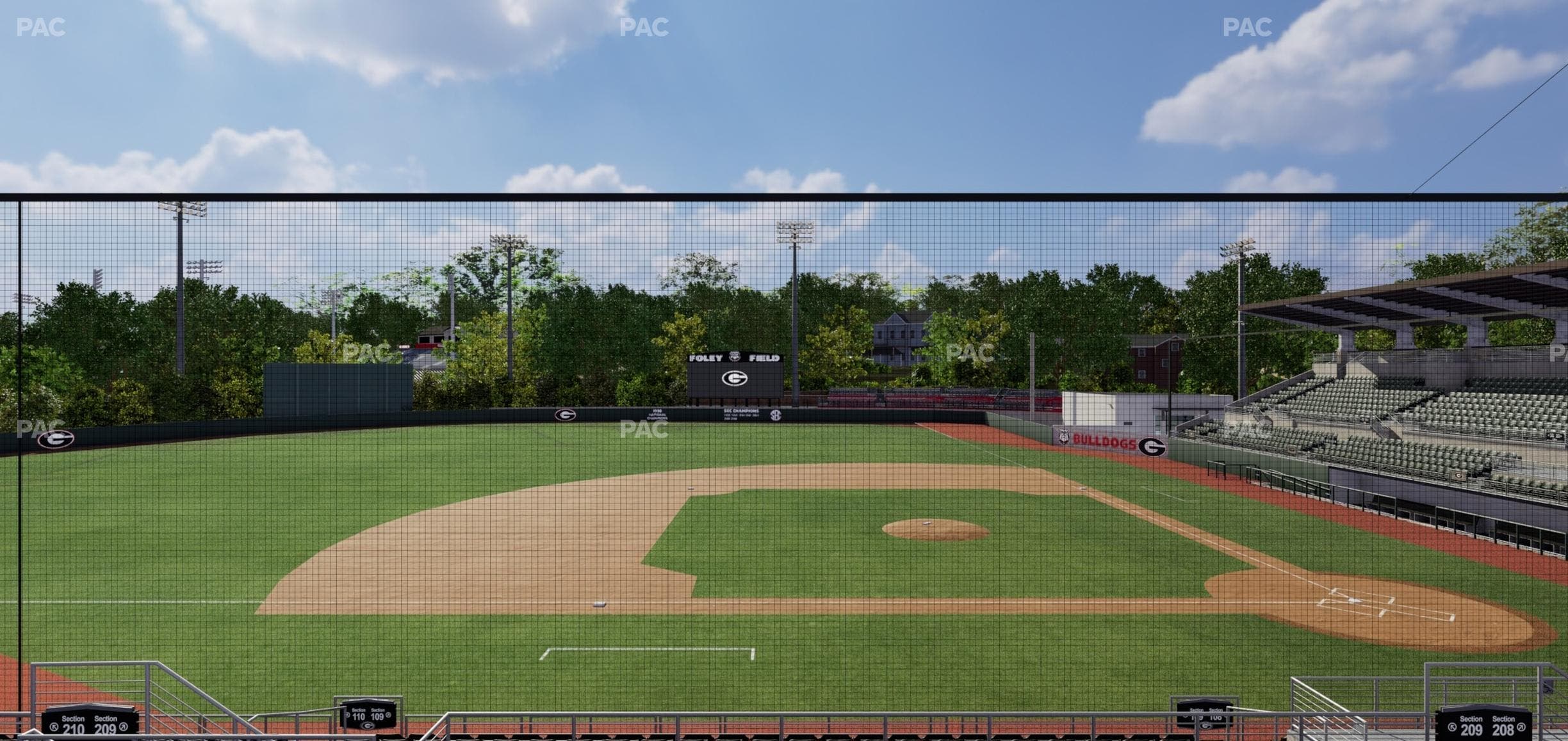 Foley Field - Section 209 Seat View