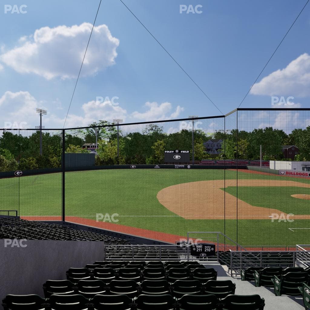 Foley Field - Section 211 Seat View