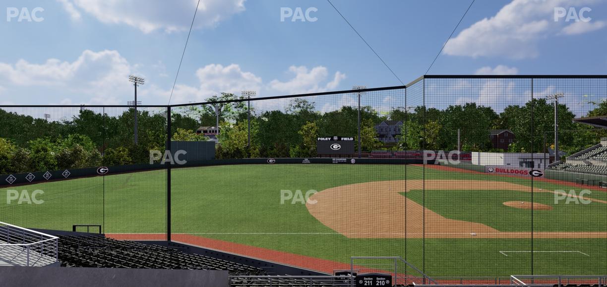 Foley Field - Section 211 Seat View