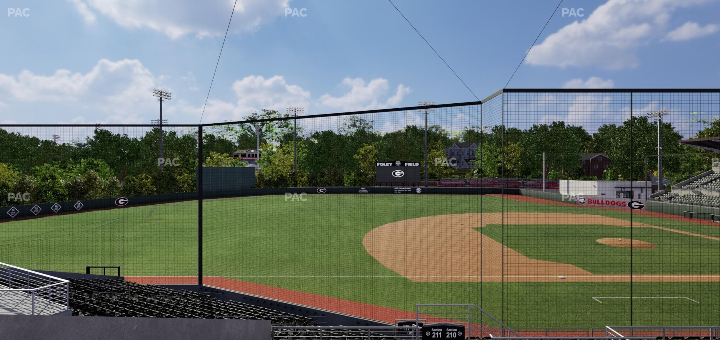Foley Field - Section 211 Seat View