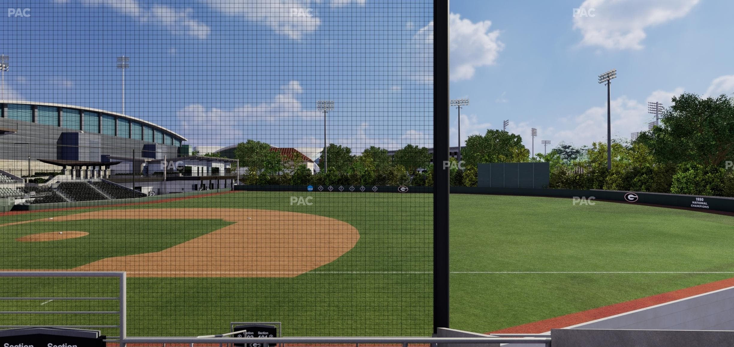 Foley Field - Section Dugout Club Ga Seat View