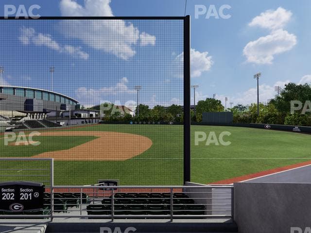 Foley Field - Section Dugout Club Ga Seat View Foley Field - Section Dugout Club Ga Seat View