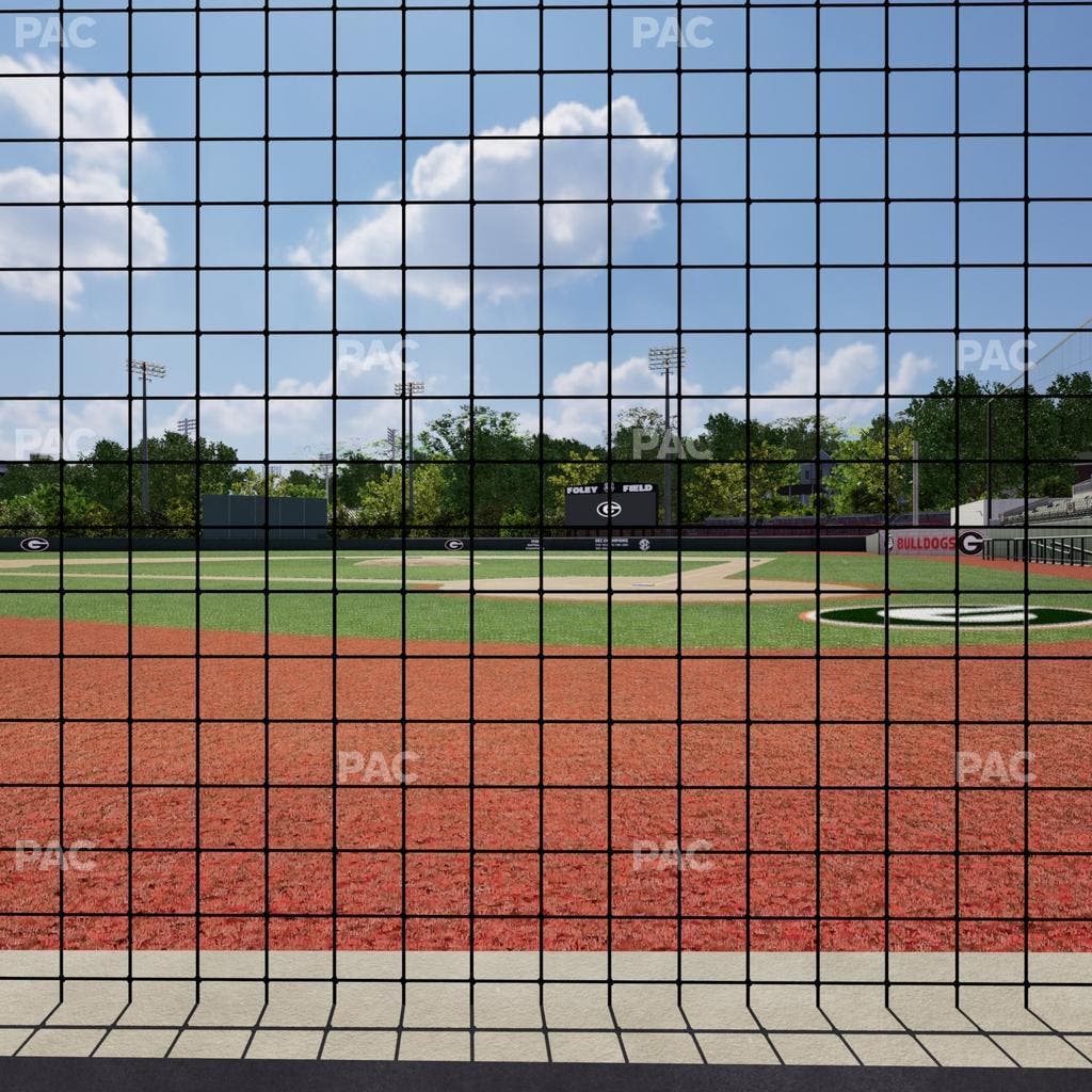 Foley Field - Section Dugout Club Seat View