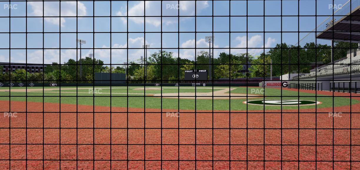 Foley Field - Section Dugout Club Seat View
