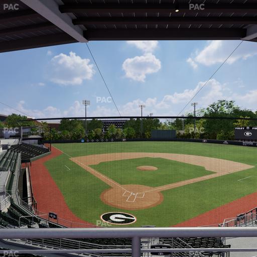 Foley Field - Section Press Level Club Seat View