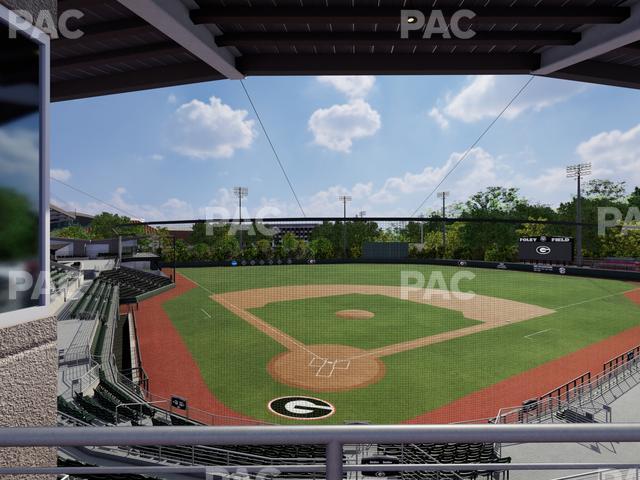 Foley Field - Section Press Level Club Seat View Foley Field - Section Press Level Club Seat View