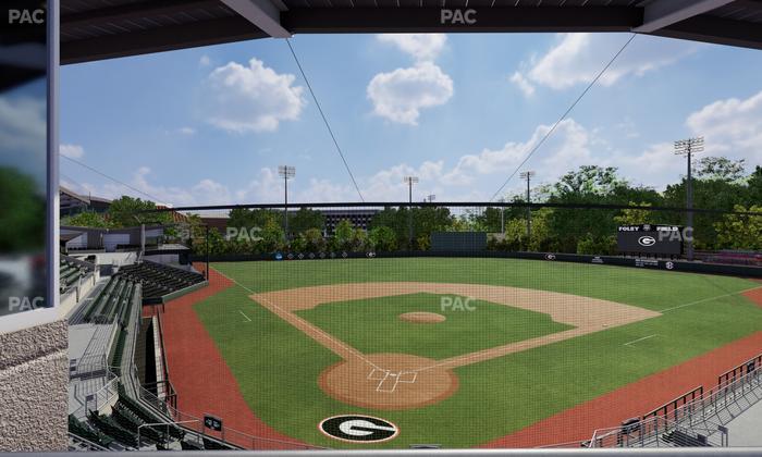 Foley Field - Section Press Level Club Seat View