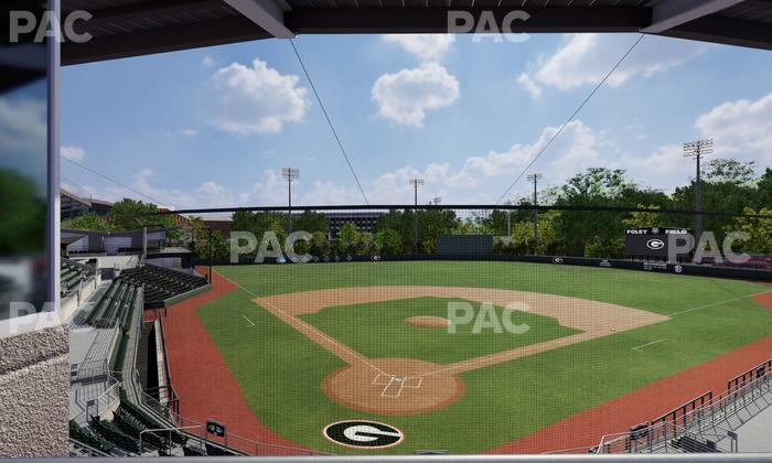Foley Field - Section Press Level Club Seat View