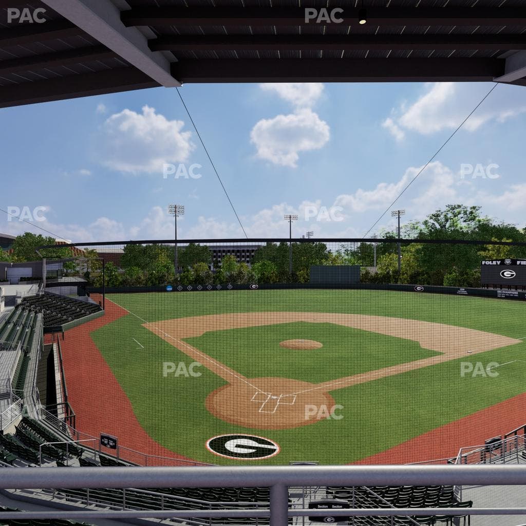 Foley Field - Section Press Level Club Seat View
