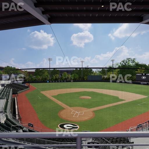 Foley Field - Section Press Level Club Seat View