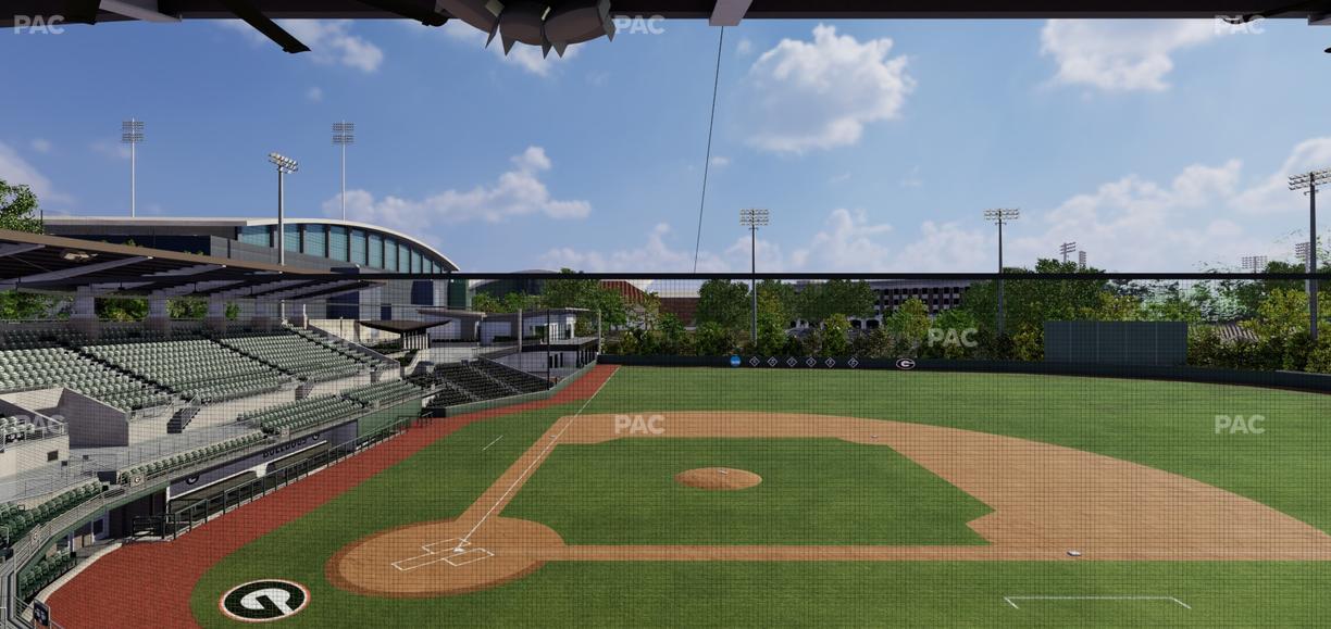 Foley Field - Section Press Level Deck Seat View