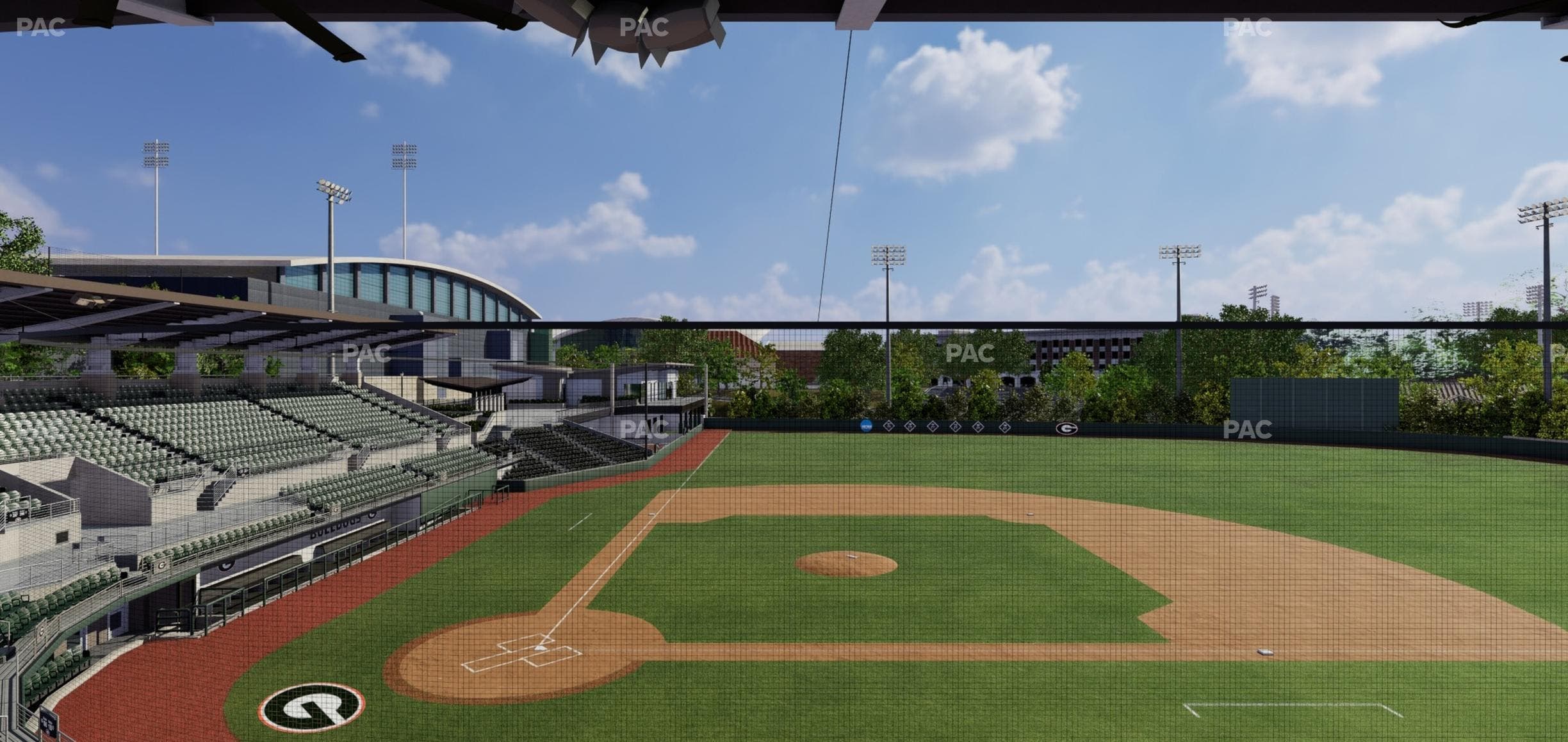 Foley Field - Section Press Level Deck Seat View