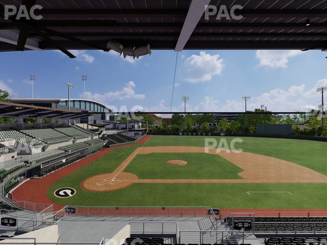 Foley Field - Section Press Level Deck Seat View