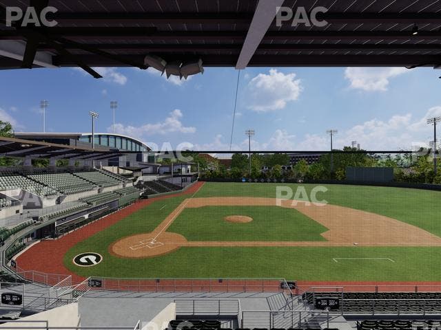 Foley Field - Section Press Level Deck Seat View Foley Field - Section Press Level Deck Seat View