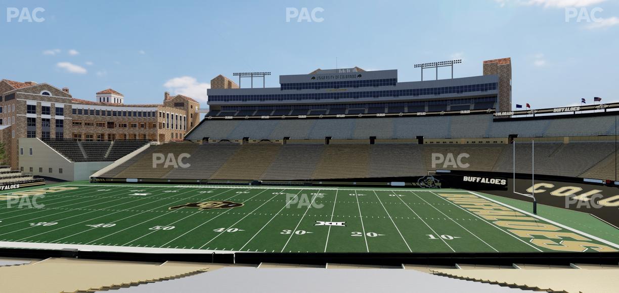 Folsom Field - Section 107 Seat View