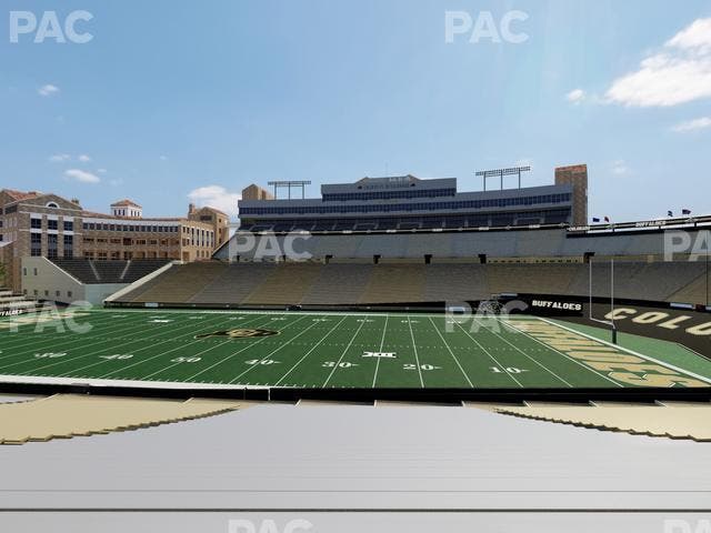 Folsom Field - Section 107 Seat View