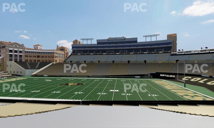 Folsom Field - Section 107 Seat View