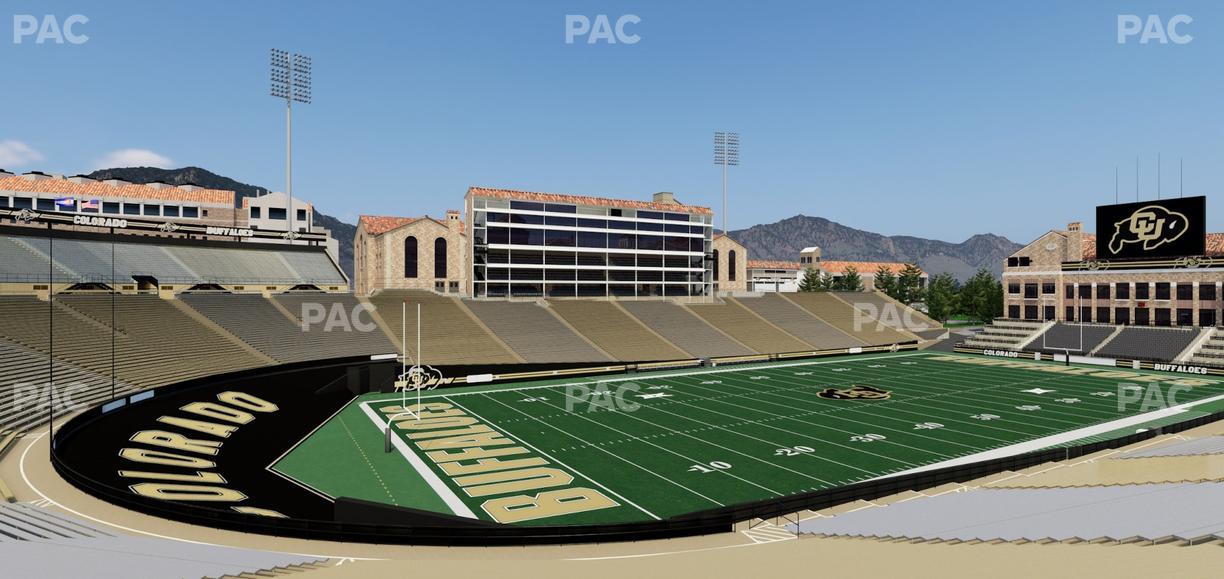 Folsom Field - Section 114 Seat View