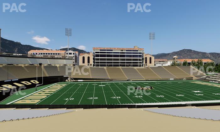 Folsom Field - Section 116 Seat View