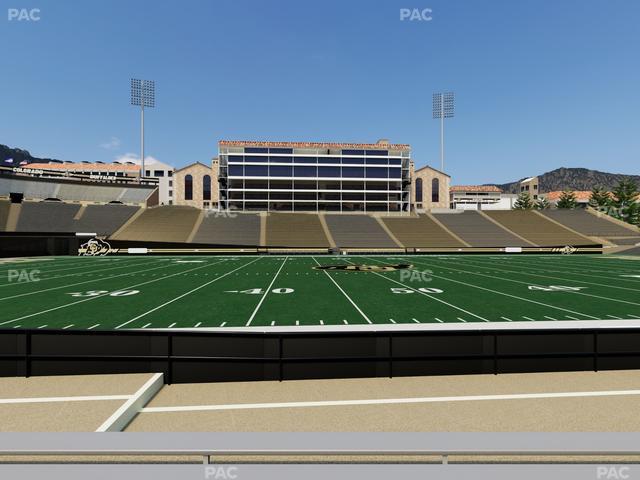 Folsom Field - Section 117 Seat View