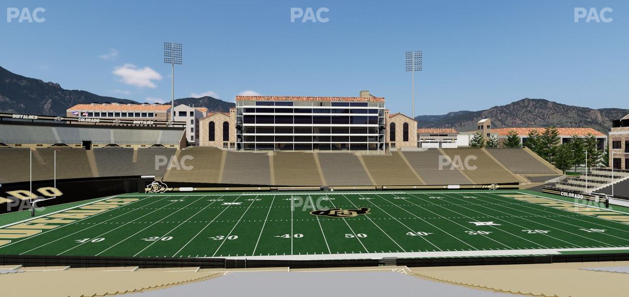 Folsom Field - Section 117 Seat View