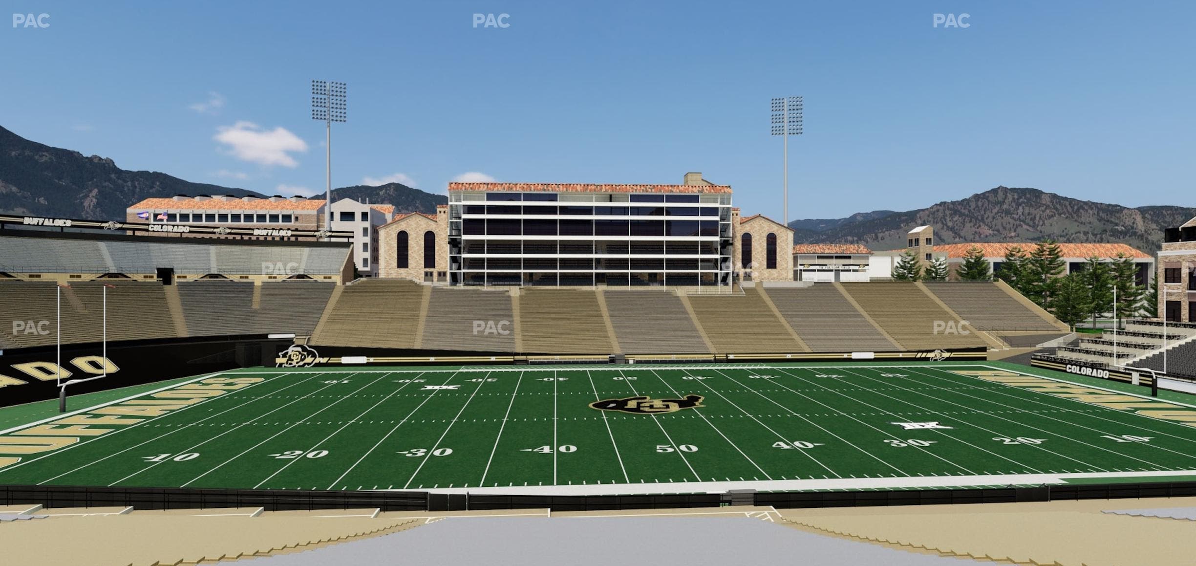 Folsom Field - Section 117 Seat View