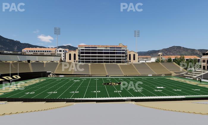 Folsom Field - Section 117 Seat View