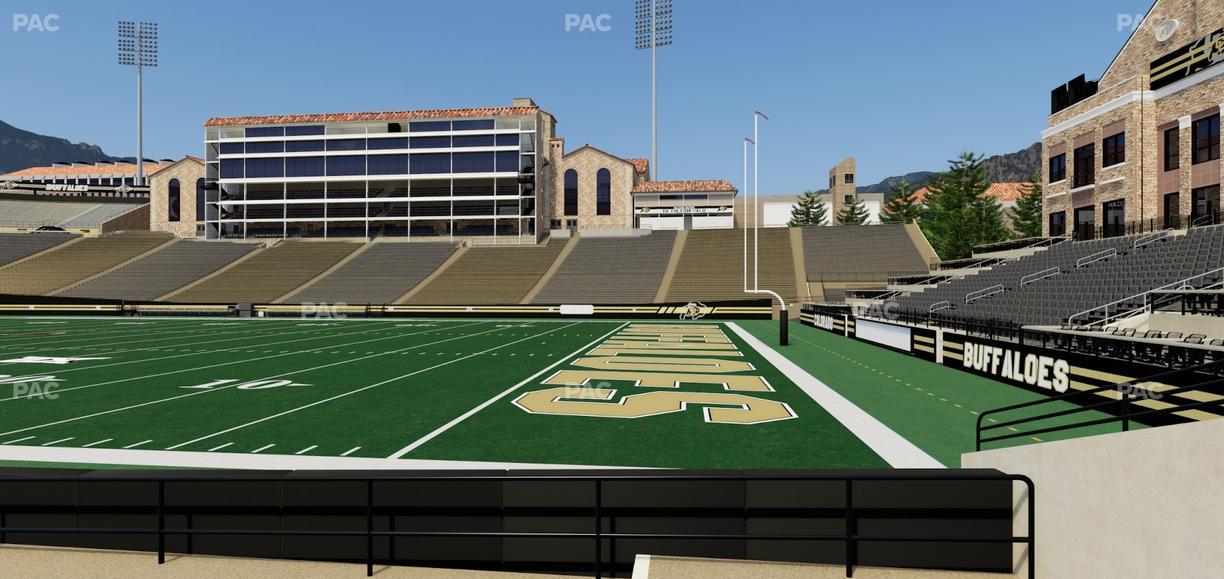 Folsom Field - Section 121 Seat View
