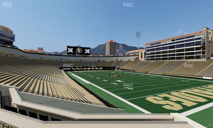 Folsom Field - Section 124 Seat View