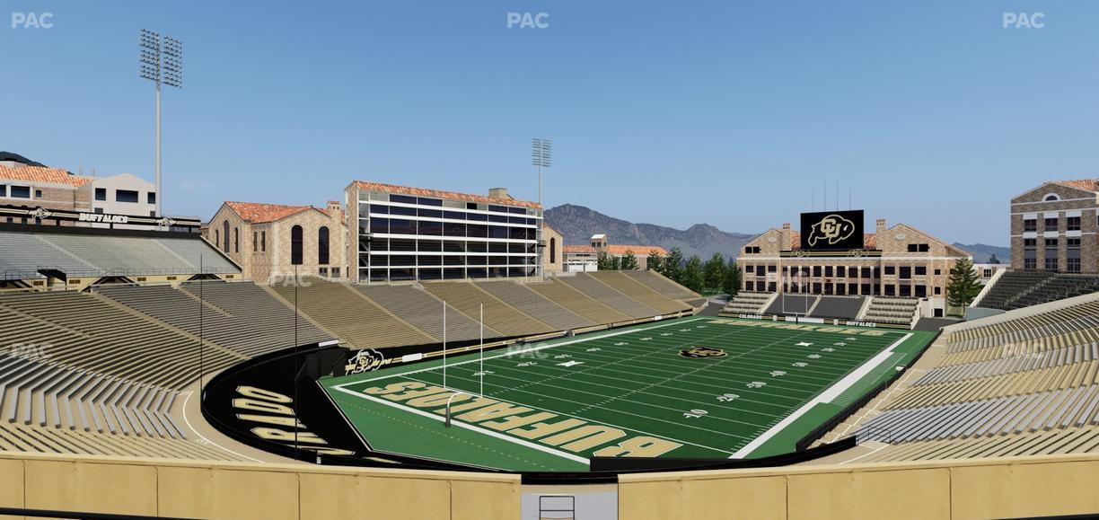 Folsom Field - Section 212 Seat View