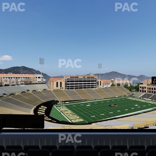 Folsom Field - Section 551 Seat View