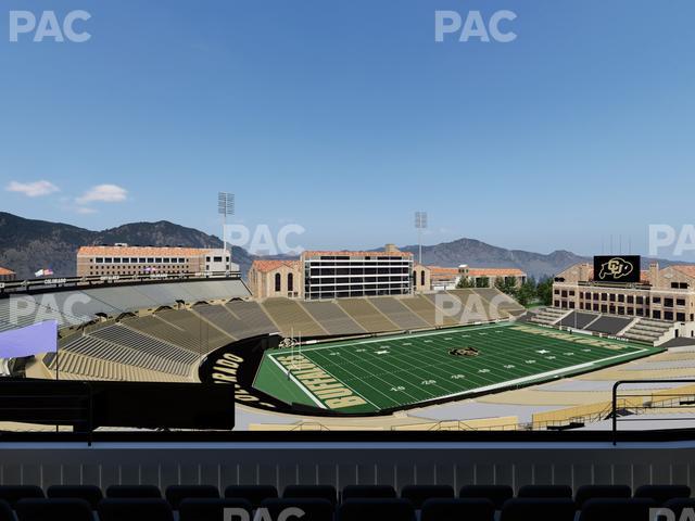 Folsom Field - Section 551 Seat View