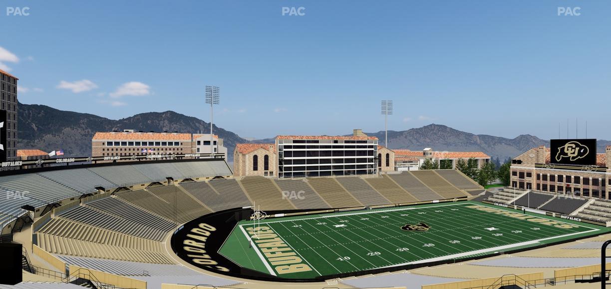 Folsom Field - Section 553 Seat View