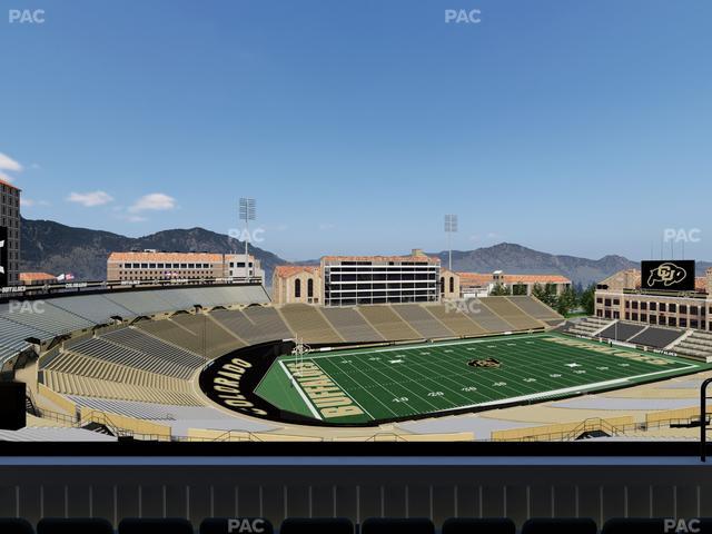Folsom Field - Section 553 Seat View