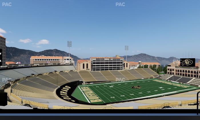 Folsom Field - Section 553 Seat View