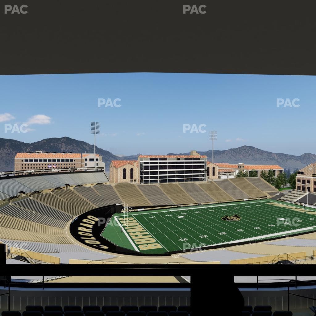 Folsom Field - Section 553 Seat View