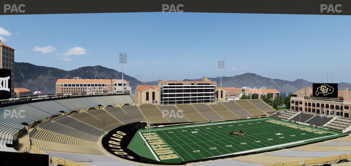 Folsom Field - Section 553 Seat View