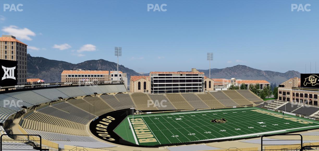 Folsom Field - Section 555 Seat View