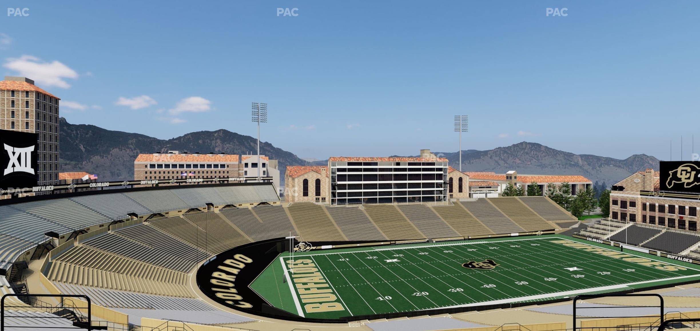 Folsom Field - Section 555 Seat View