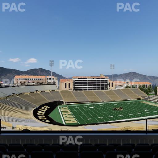 Folsom Field - Section 555 Seat View
