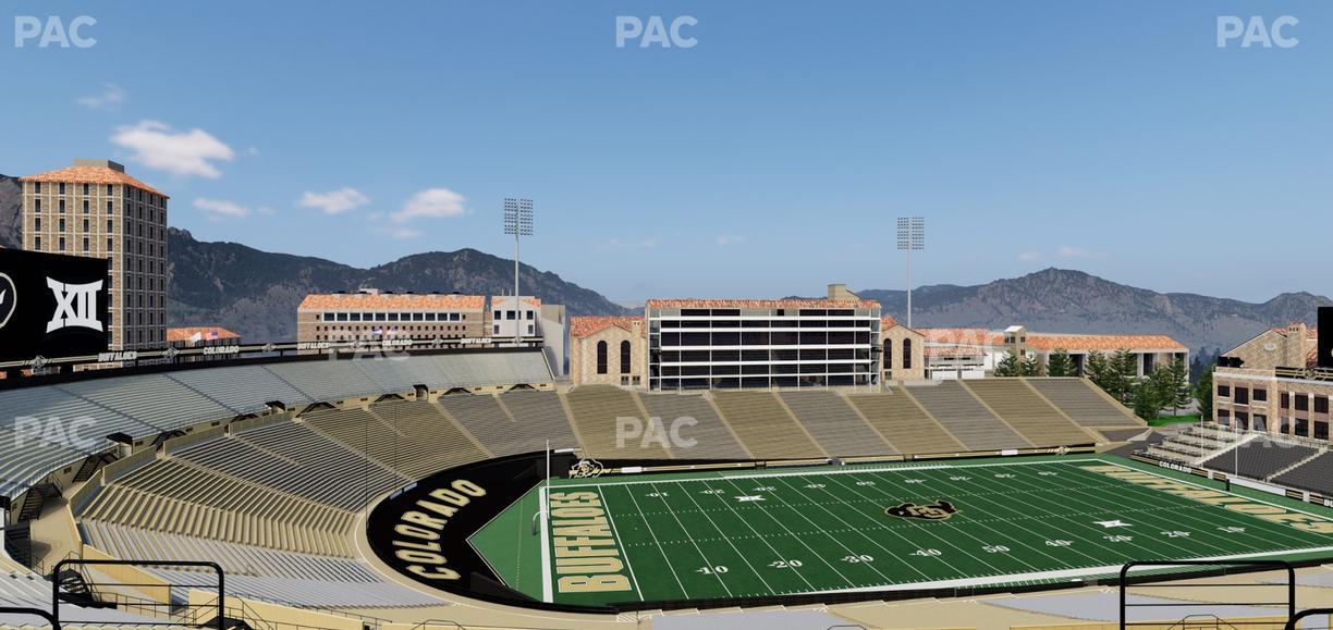 Folsom Field - Section 557 Seat View