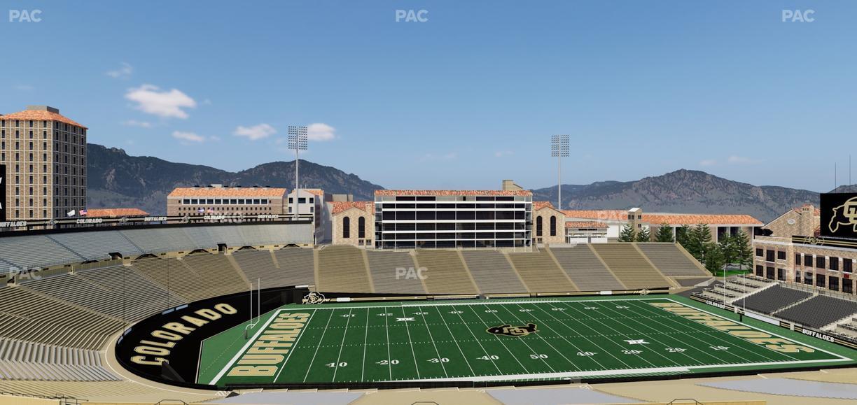 Folsom Field - Section 563 Seat View