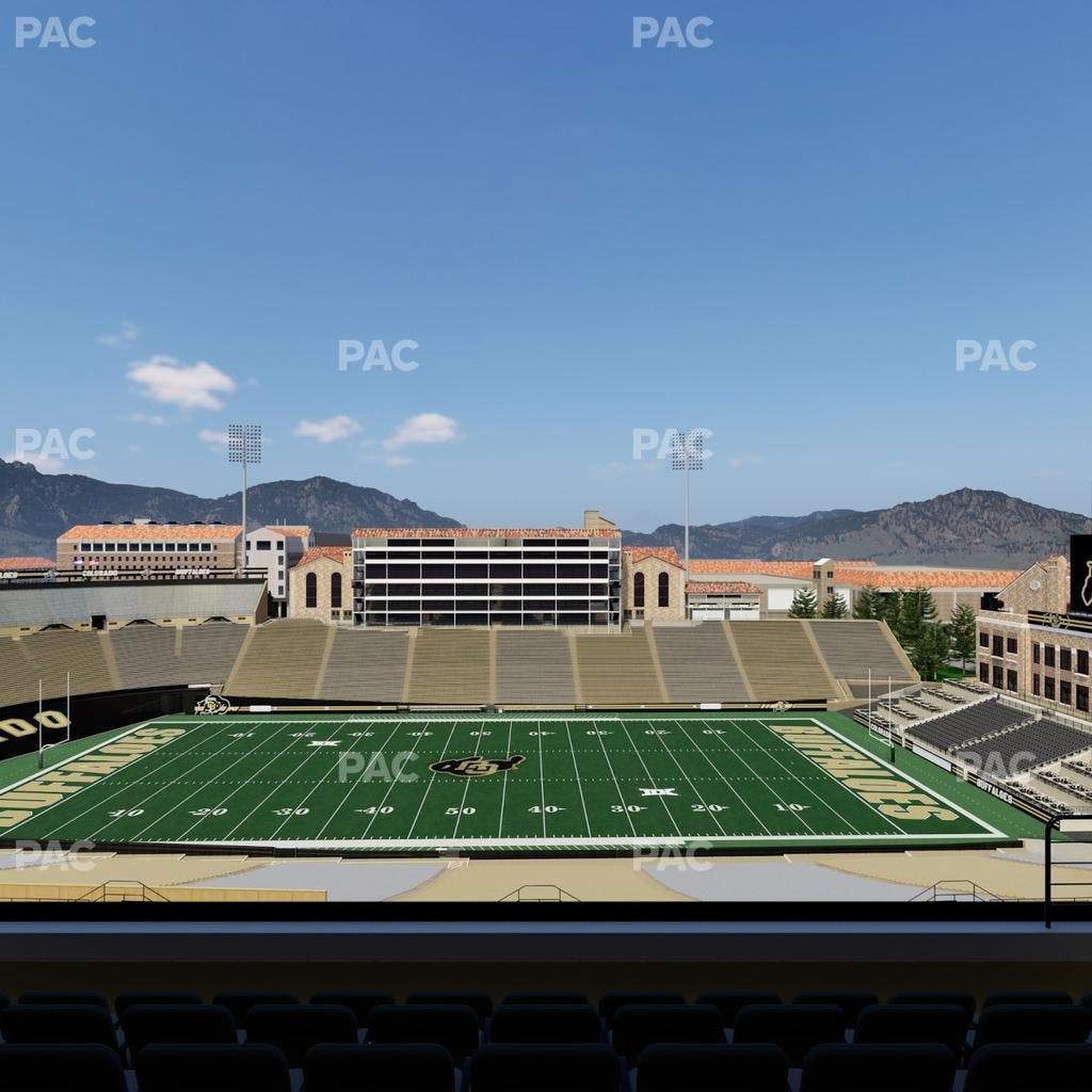 Folsom Field - Section 571 Seat View
