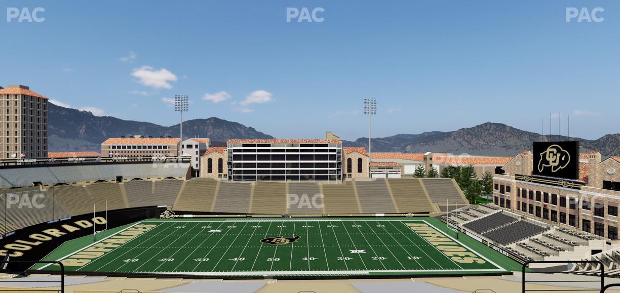 Folsom Field - Section 571 Seat View