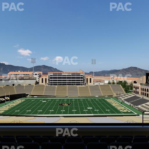Folsom Field - Section 571 Seat View
