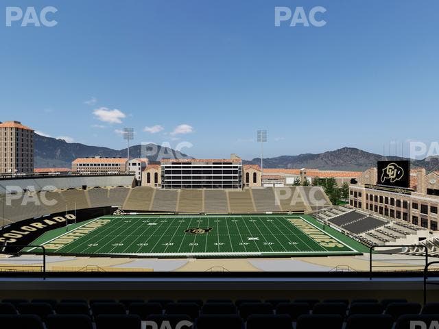 Folsom Field - Section 571 Seat View