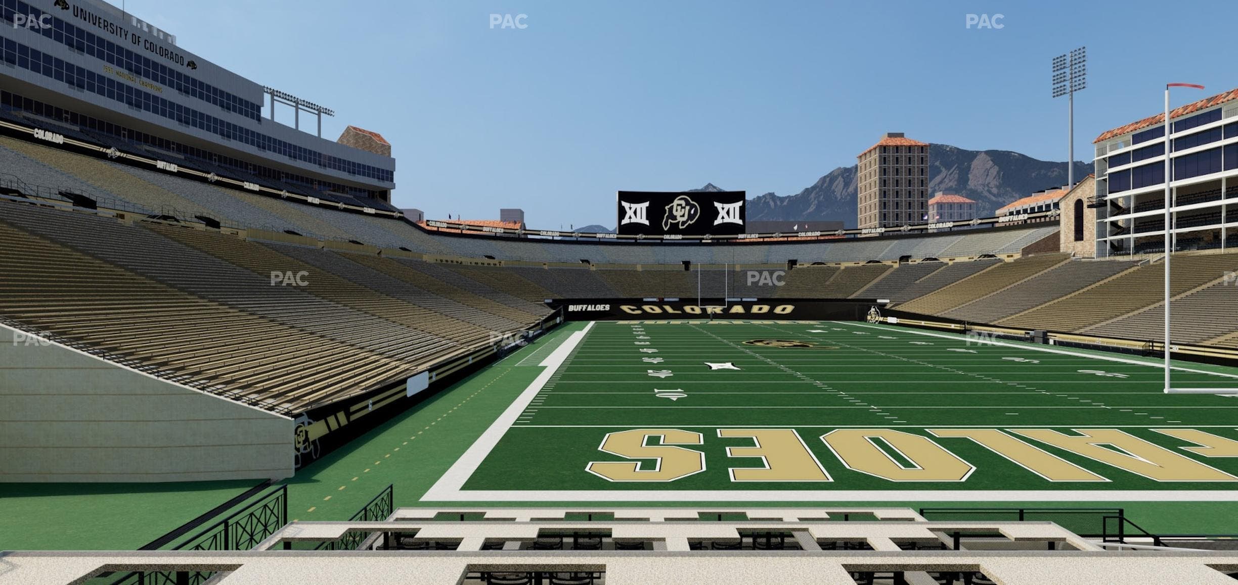 Folsom Field - Section Loge Box 153 Seat View