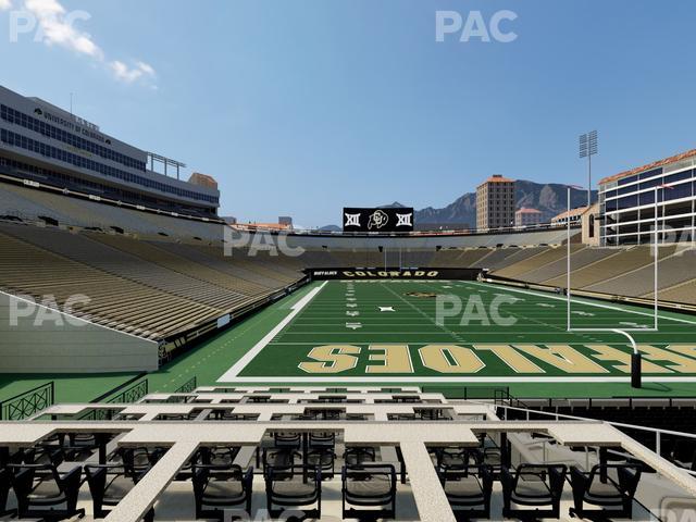 Folsom Field - Section Loge Box 158 Seat View