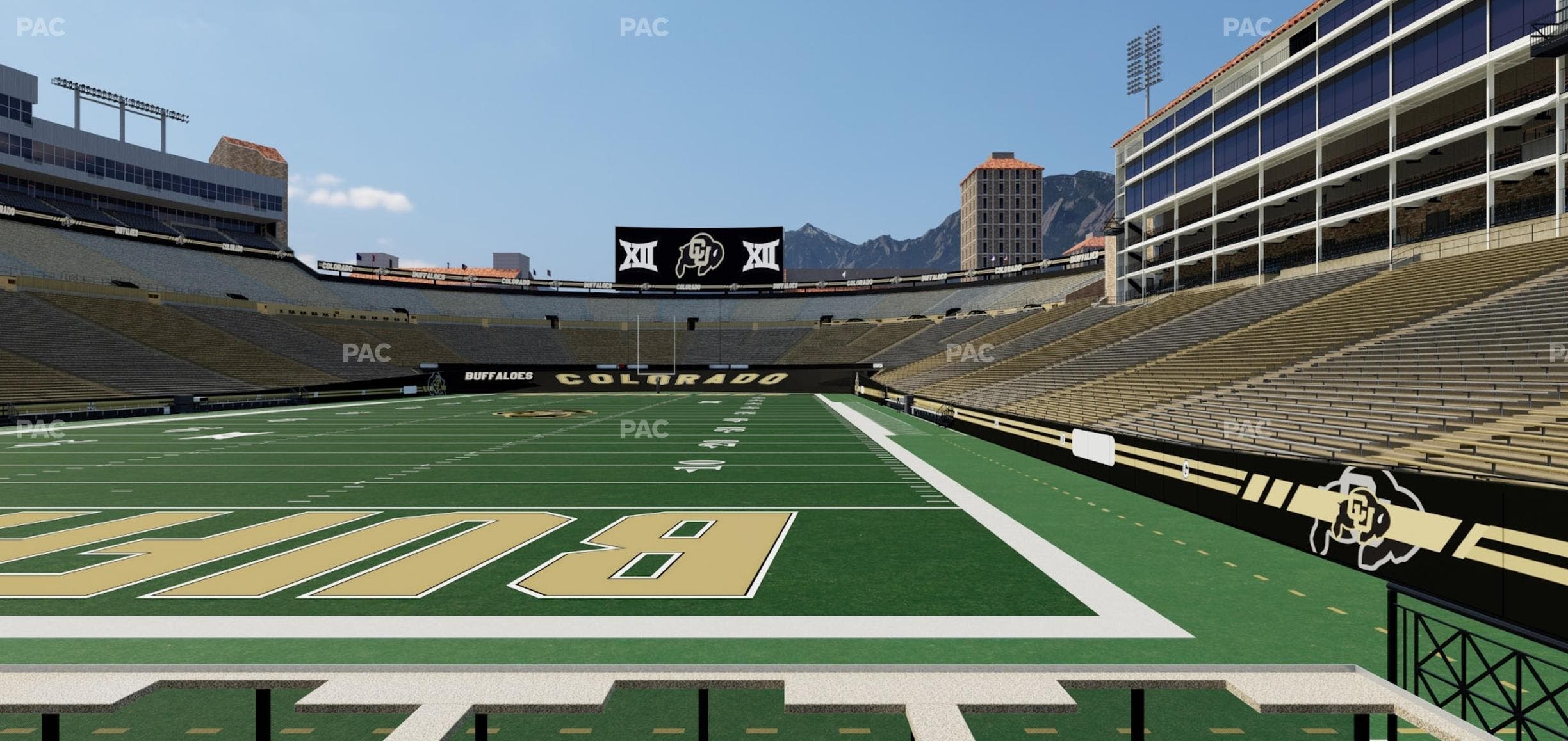 Folsom Field - Section Loge Box 166 Seat View