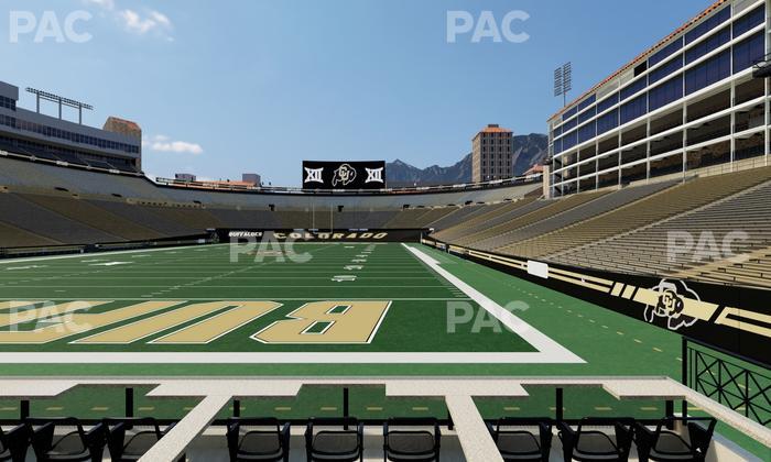 Folsom Field - Section Loge Box 166 Seat View